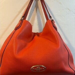 Coach Orange Hobo Bag